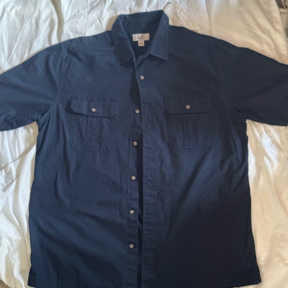 Croft & Barrow Blue Casual Button Down Shirt